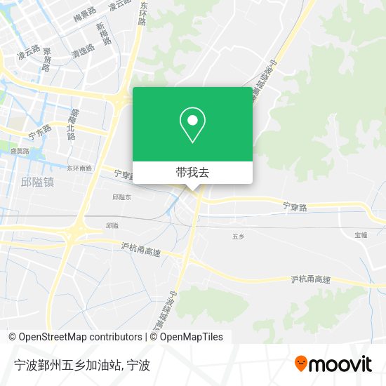 宁波鄞州五乡加油站地图