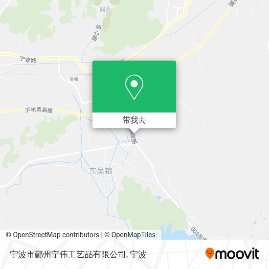 宁波市鄞州宁伟工艺品有限公司地图