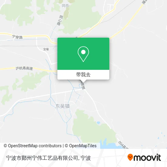 宁波市鄞州宁伟工艺品有限公司地图