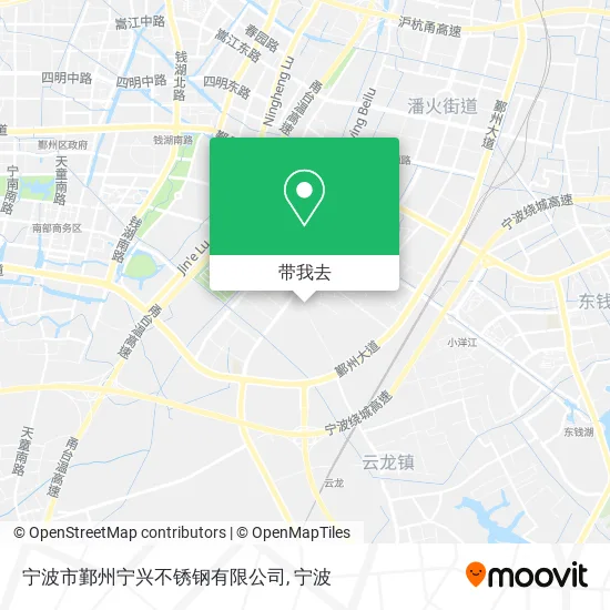 宁波市鄞州宁兴不锈钢有限公司地图