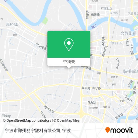 宁波市鄞州丽宁塑料有限公司地图