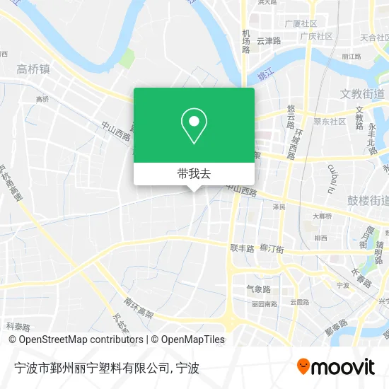宁波市鄞州丽宁塑料有限公司地图