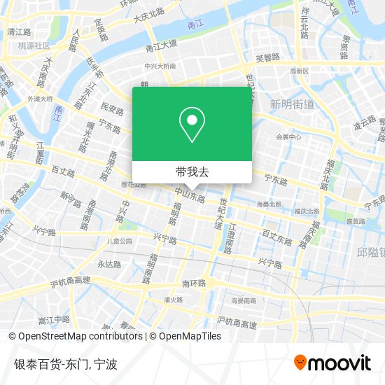 银泰百货-东门地图
