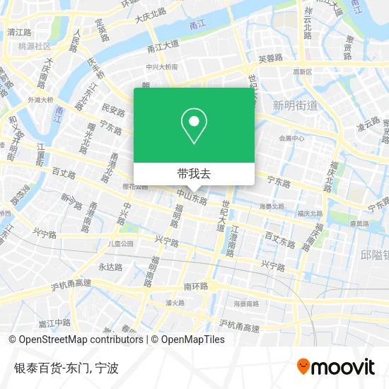 银泰百货-东门地图