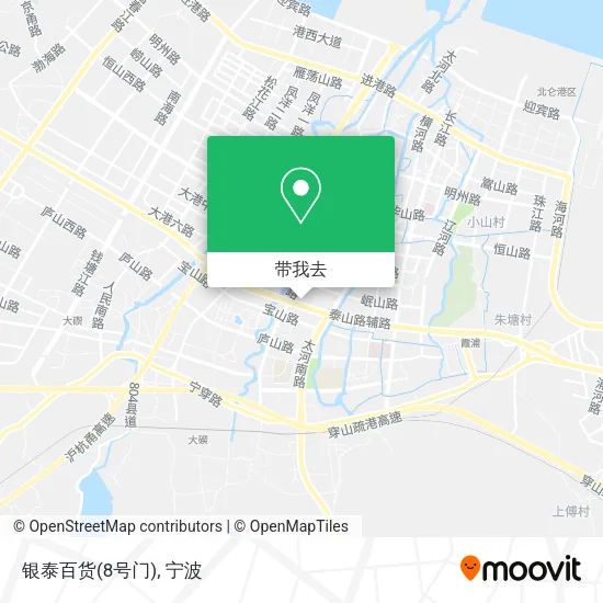 银泰百货(8号门)地图