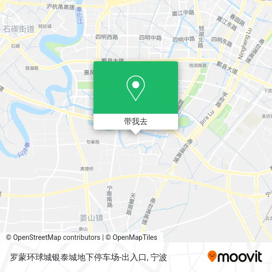 罗蒙环球城银泰城地下停车场-出入口地图