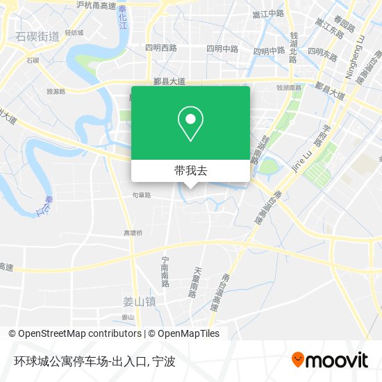 环球城公寓停车场-出入口地图