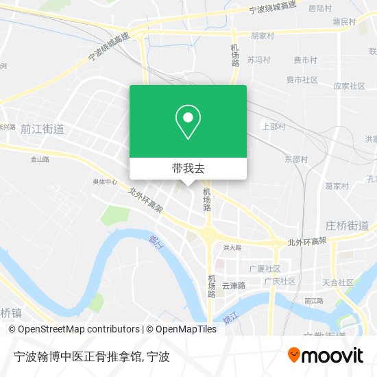 宁波翰博中医正骨推拿馆地图