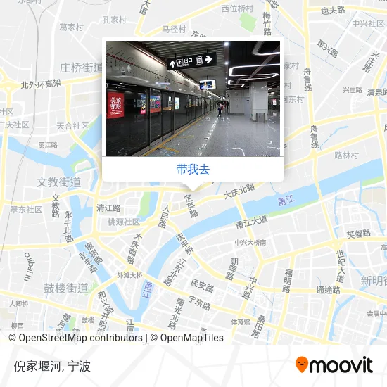 倪家堰河地图