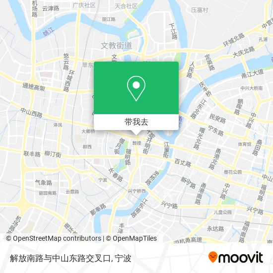 解放南路与中山东路交叉口地图
