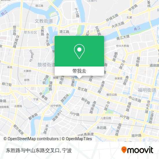 东胜路与中山东路交叉口地图