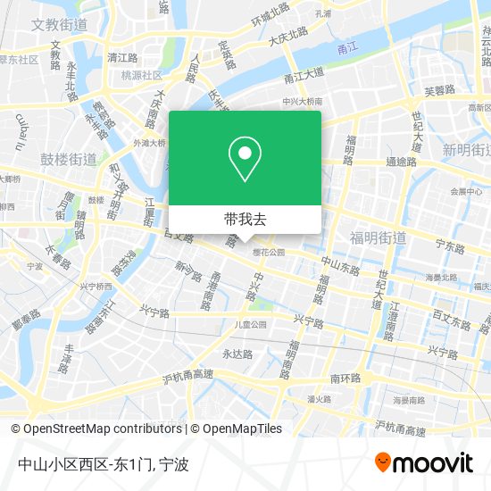 中山小区西区-东1门地图