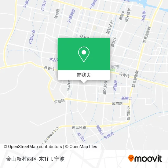 金山新村西区-东1门地图