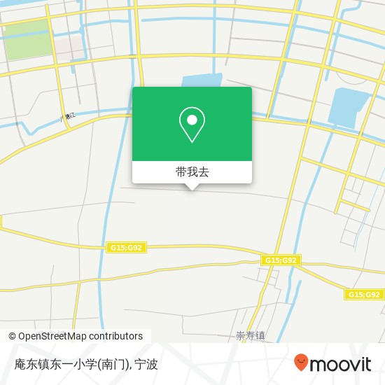 庵东镇东一小学(南门)地图