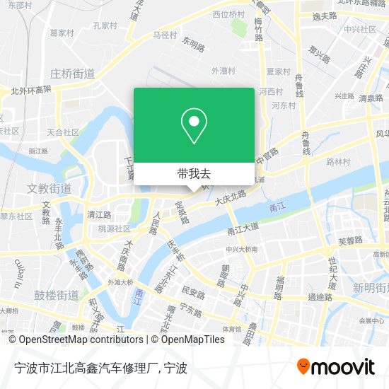 宁波市江北高鑫汽车修理厂地图