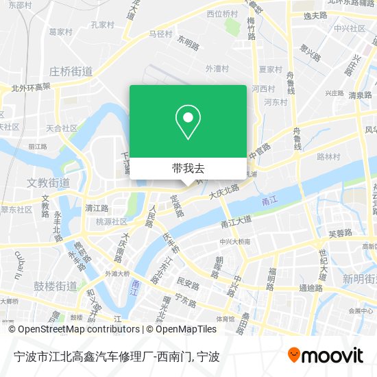 宁波市江北高鑫汽车修理厂-西南门地图