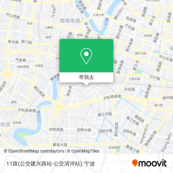 11路(公交建兴路站-公交清河站)地图