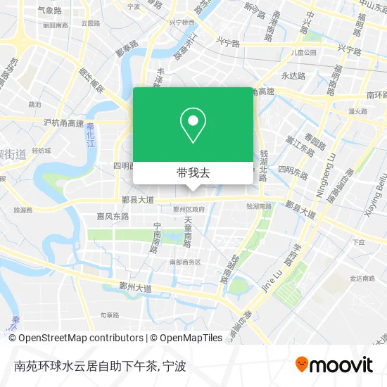 南苑环球水云居自助下午茶地图