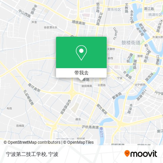 宁波第二技工学校地图