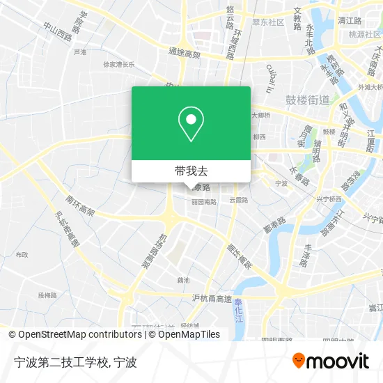 宁波第二技工学校地图