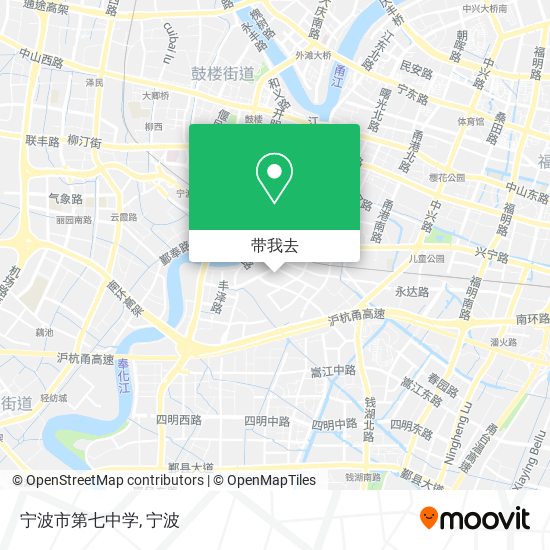 宁波市第七中学地图