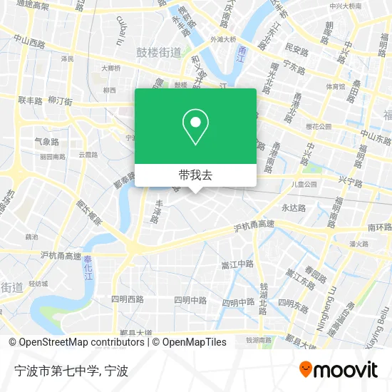 宁波市第七中学地图