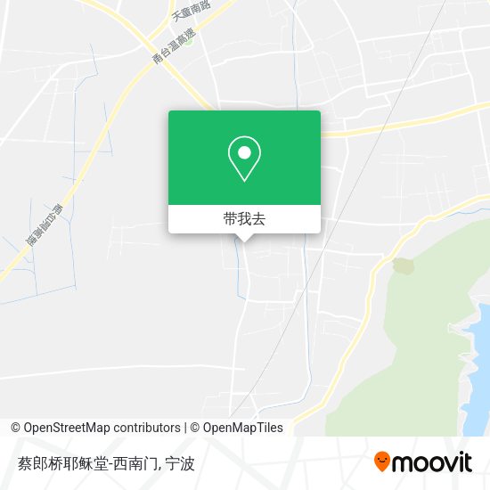 蔡郎桥耶稣堂-西南门地图
