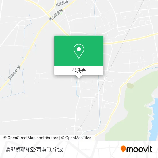 蔡郎桥耶稣堂-西南门地图