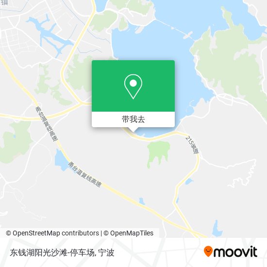 东钱湖阳光沙滩-停车场地图