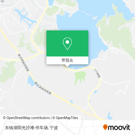 东钱湖阳光沙滩-停车场地图