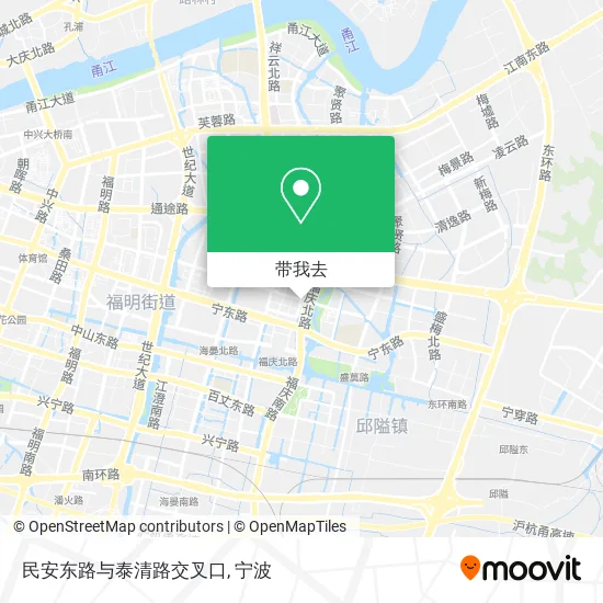 民安东路与泰清路交叉口地图