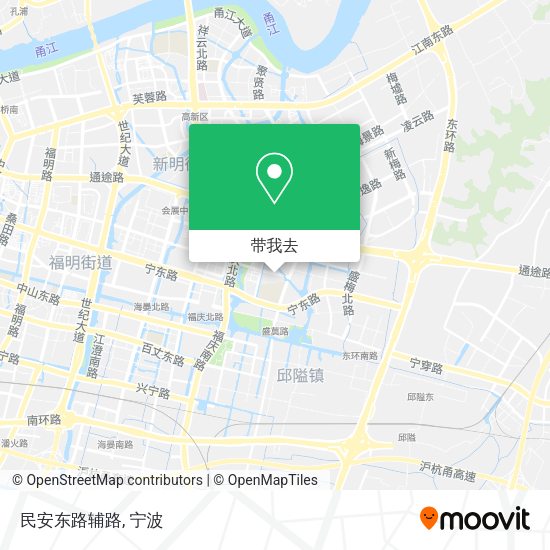 民安东路辅路地图