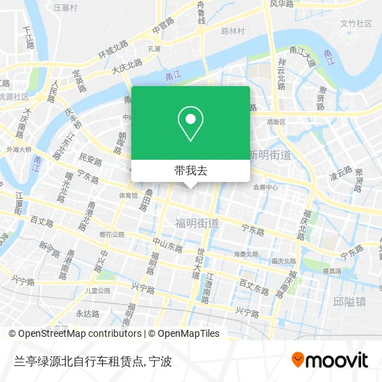 兰亭绿源北自行车租赁点地图