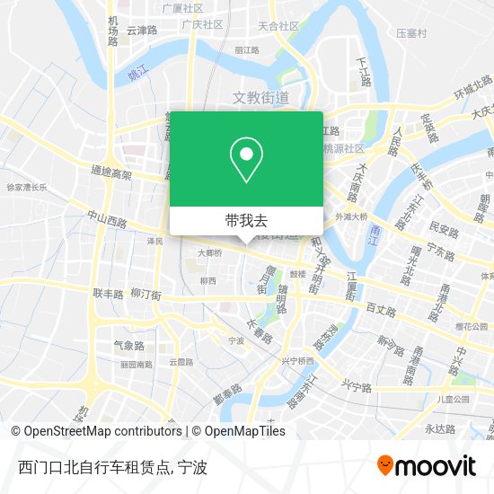 西门口北自行车租赁点地图