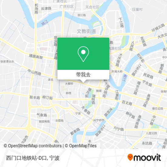 西门口地铁站-D口地图