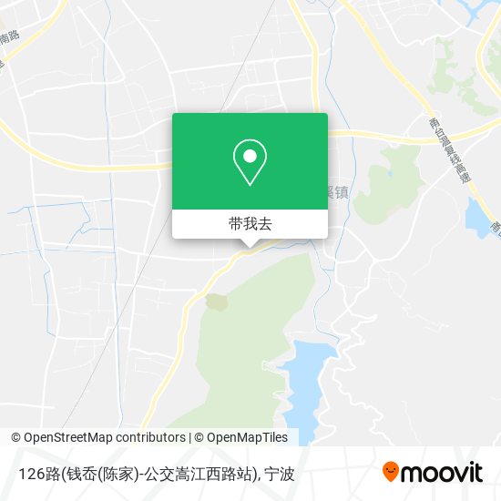 126路(钱岙(陈家)-公交嵩江西路站)地图