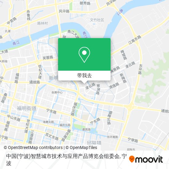 中国(宁波)智慧城市技术与应用产品博览会组委会地图