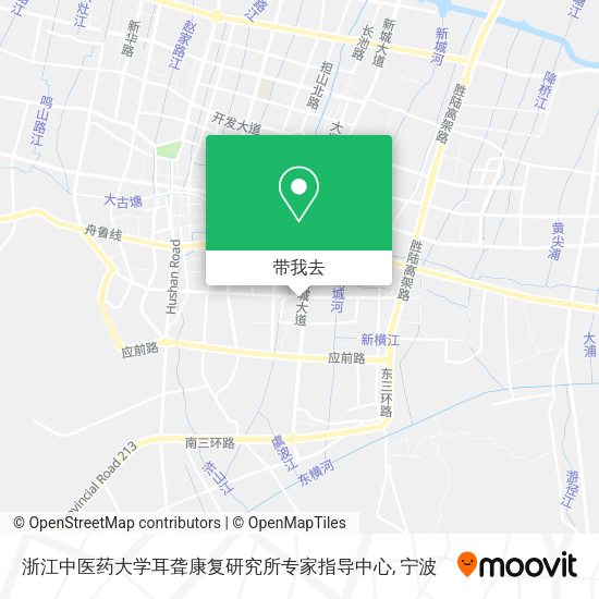 浙江中医药大学耳聋康复研究所专家指导中心地图