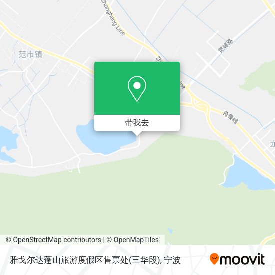 雅戈尔达蓬山旅游度假区售票处(三华段)地图