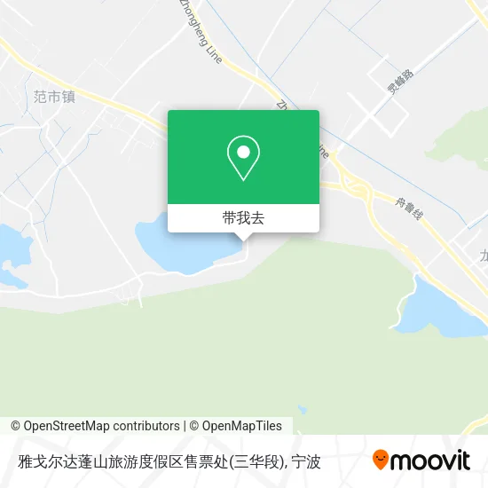 雅戈尔达蓬山旅游度假区售票处(三华段)地图