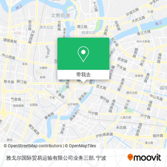 雅戈尔国际贸易运输有限公司业务三部地图