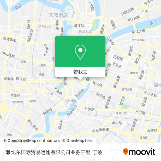 雅戈尔国际贸易运输有限公司业务三部地图