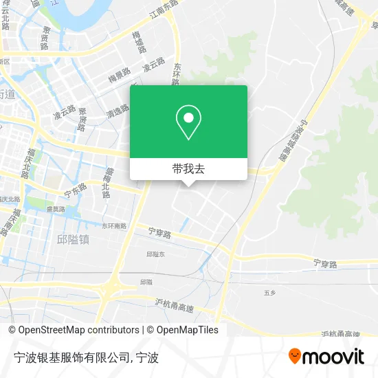 宁波银基服饰有限公司地图