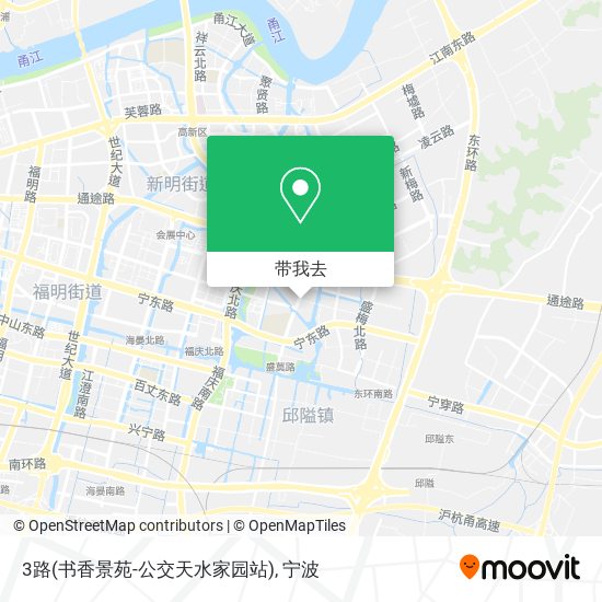 3路(书香景苑-公交天水家园站)地图