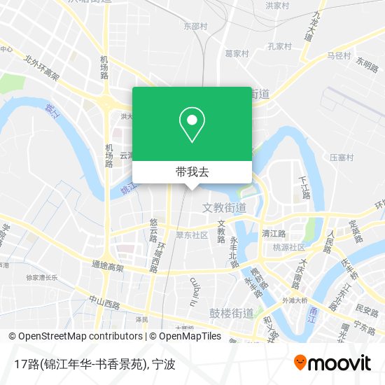 17路(锦江年华-书香景苑)地图