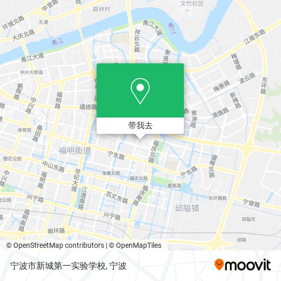 宁波市新城第一实验学校地图
