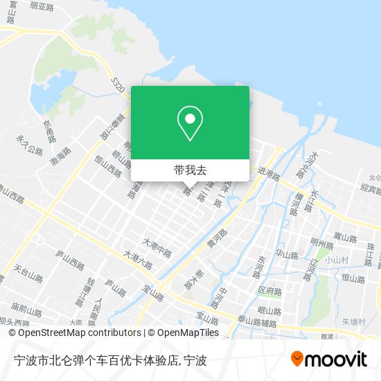 宁波市北仑弹个车百优卡体验店地图