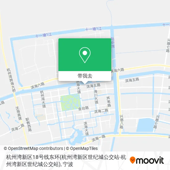 杭州湾新区18号线东环(杭州湾新区世纪城公交站-杭州湾新区世纪城公交站)地图