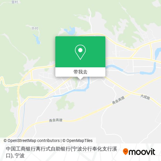 中国工商银行离行式自助银行(宁波分行奉化支行溪口)地图