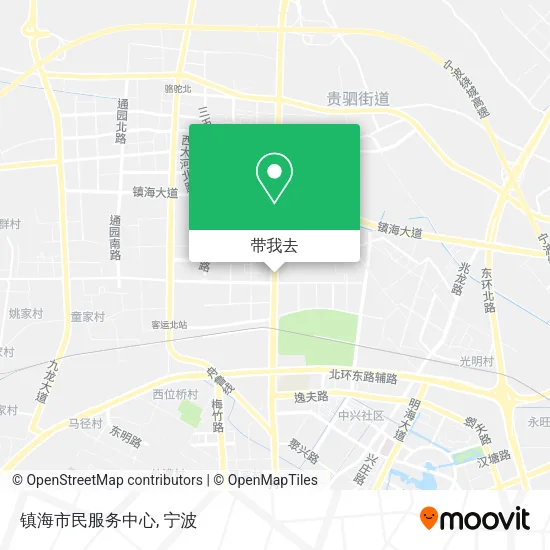 镇海市民服务中心地图